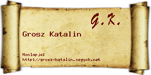 Grosz Katalin névjegykártya